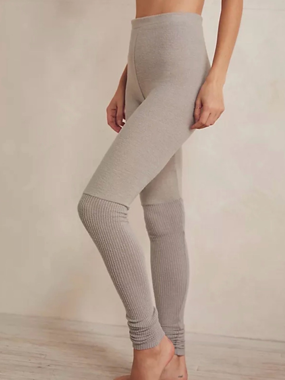 Intimately Free People Cozy Knit Warm Thermal Leggings, Size Medium Long